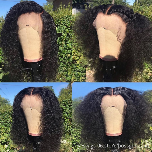 Afro Kinky Curly Short Bob Lace Wig Human Hair Hd Full Lace Front Raw Indian Virgin Human Hair Lace Frontal Wig For Black Women